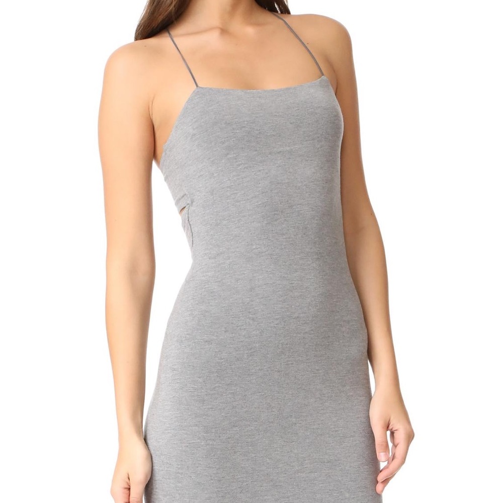T By Alexander Wang Heather Grey Strappy Tank Dress - small NWOT